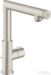 Hansgrohe AXOR UNO Select 220 magasított mosdó csaptelep automata leeresztővel, rozsdamentes acél hatású 45016800 (45016800)
