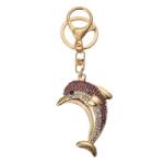 Clayre & Eef Fém kulcstartó delfines, üveggyönggyel - szep-otthon - 2 130 Ft