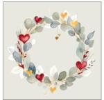 Ambiente Eucalyptus wreath green papírszalvéta 25x25cm, 20db-os