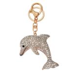 Clayre & Eef Fém kulcstartó delfines, üveggyönggyel - szep-otthon - 2 710 Ft