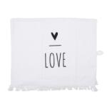 Clayre & Eef Konyhai kéztörlő 40x66cm, Love