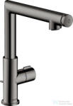 Hansgrohe AXOR UNO Select 220 magasított mosdócsaptelep automata leeresztővel, polírozott fekete króm 45016330 (45016330)