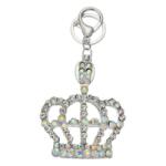 Clayre & Eef Fém kulcstartó koronás, üveggyönggyel - szep-otthon - 2 360 Ft