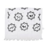 Clayre & Eef Konyhai kéztörlő 40x66cm Lovely Grey Dog