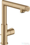 Hansgrohe AXOR UNO Select 220 magasított mosdócsaptelep automata leeresztővel, szálcsiszolt bronz 45016140 (45016140)