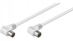 Goobay Tv antennakábel Iec 90° 1.5m fehér 70dB duplán árnyékolt Goobay (11520)