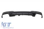 KITT Dupla kipufogónyílássos diffúzor BMW 5 F10 F11 (2011-2017) modellekhez, M-performance Dizájn, zongorafekete Kompatibilis: BMW 5 F10 (2011-2017) M-Sport / M-Tech lökhárítóval szerelve BMW 5 F11 ( (RDBM