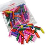  Színes facsipesz 3, 5cm 50db/csomag