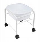 Activeshop Pedikűr zuhanytálca egyenes, kerekekkel, fehér (131510)