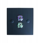 MT3CH Dupla kimeneti gomb kapunyitó Led 10x10 antracit (MR/D/12A)