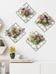 Vanshe Homedecor Falmatrica nappaliba, Vanshe Homedecor - Színes virágok vázában 4 db-os