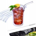 Simax Üveg Szívószál Hosszú Aperol Üveg Italcső Kmpl 6DB +tisztító (41231/6)