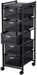 AdTrend Raft fier negru 31, 5 x 40, 5 x 94 cm (108307) Raft