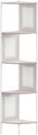 Brius Raft colt boho cadru metalic polite mdf panouri poliratan, 32x32x156 cm, design natural, alb (EZ-LLS588K66) Raft