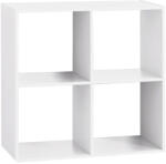 Brius Biblioteca 5Five Mix napos; Modul, 4 compartimente, PAL, 68x32x68 cm, alb (JJ-138908C) Raft