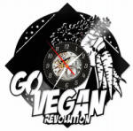 Go Girl Only VEGAN! -ceas de perete