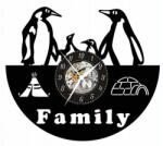 FAMILIE DE PINGUINI-ceas de perete