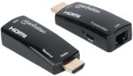 Manhattan kompakt HDMI hosszabbító (extender), Ethernet, Full HD (207539)