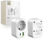 Tech-Protect TA100 US Utazó Adapter - Fehér (5906302368532)