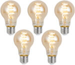 LUUMR 5 darabos intelligens E27 dimmelhető LED izzókészlet A60 borostyánsárga 4, 9W 320 lm 2500K Zigbee (03331)