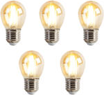 LUEDD 5 db E27-es dimmelhető LED izzó szett P45 Goldline 3, 5W 330lm 2100K (03042)