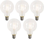 LUEDD 5 db-os E27-es okos LED izzó szett G95 4, 5W 470lm 2700-6500K (03101)