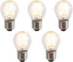 LUEDD 5 db E27-es dimmelhető LED izzó szett P45 4W 330lm 2100K (03040)