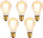 LUEDD 5 db E27 3 fokozatú dimmelhető LED izzó A60 Goldline 5W 530lm 2200K szett (03058)