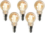 LUEDD 5 db Smart E14 szabályozható Kelvin LED lámpában P45 goldline 4, 9W 470 lm 1800-4000K (03107)