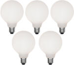 LUEDD 5 db E27-es dimmelhető LED izzó G95 matt 4W 430lm 2200-4000K szett (03078)