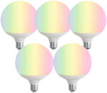 LUUMR 5 darabos Smart E27 LED izzó készlet G120 Matt RGBW 9W 806 lm 2700-6500K (03302)
