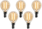 LUEDD 5 darabos E14 dimmelhető LED izzó készlet G45 arany 4W 330 lm 2100K (03287)