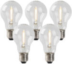 LUEDD 5 db E27 LED izzó készlet A60 1W 80lm 2200K (02384)