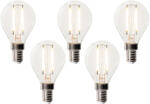 LUEDD 5 darabos E14 dimmelhető LED izzókészlet P45 átlátszó üveg 3W 250 lm 2200K (03223)