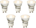 LUEDD 5 darabos szabályozható GU10 LED izzó szett 35 mm 3W 220 lm 2700K (03084)
