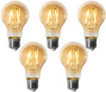 LUEDD 5 darabos E27 dimmelhető LED izzókészlet A60 arany 3W 310 lm 2200K (03204)
