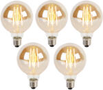 LUEDD 5 db E27 3 fokozatú dimmelhető LED izzó G95 arany üveg 5W 380lm 2200K (03057)