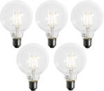 LUEDD 5 db E27 Dimmelhető LED izzó G95 5W 450lm 3000K (03159)