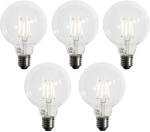 LUEDD 5 db E27 3-lépcsős dimmelhető LED izzó G95 4W 450lm 3000K (03160)