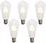 LUEDD 5 darabos Smart E27 LED izzó készlet ST64 4.5W 470 lm 1800-4000K (03109)