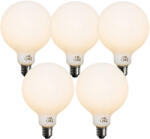 LUEDD 5 darabos E27 dimmelhető LED izzókészlet Opál G125 5W 450 lm 2700K (03180)