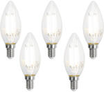 LUUMR 5 darabos Smart E14 LED izzókészlet C35 átlátszó 4, 2W 470 lm 2700-6500K (03304)