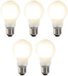 LUEDD 5 db-os készlet E27 szabályozható LED izzó A60 matt 7W 806lm 2700K (02379)