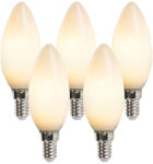 LUEDD 5 db E14 LED gyertyalámpa B35 2W 180lm 2350K szett (02254)