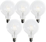 LUEDD 5 darabos E27 3 lépésben dimmelhető LED spirál filament izzókészlet G125 4W 450 lm 2700K (03176)
