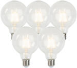 LUEDD 5 db E27 szabályozható LED izzó G95 5W 470lm 2700K (02244)