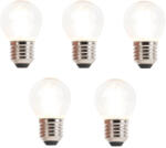 LUEDD 5 db E27-es dimmelhető LED filament gömb izzó szett 3W 250lm 2700K (03032)