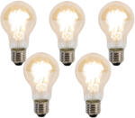 LUEDD 5 db E27-es, dimmelhető Kelvin LED izzó szett A60 Goldline 8W 806lm 2000-2700K (03056)