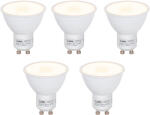 LUEDD 5 db GU10 LED izzó szett szürkületi érzékelővel 5W 380lm 2700K (03068)