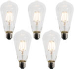 LUEDD 5 darabos E27 LED A60 izzókészlet alkonyatérzékelővel 4W 400 lm 2200K (03153)